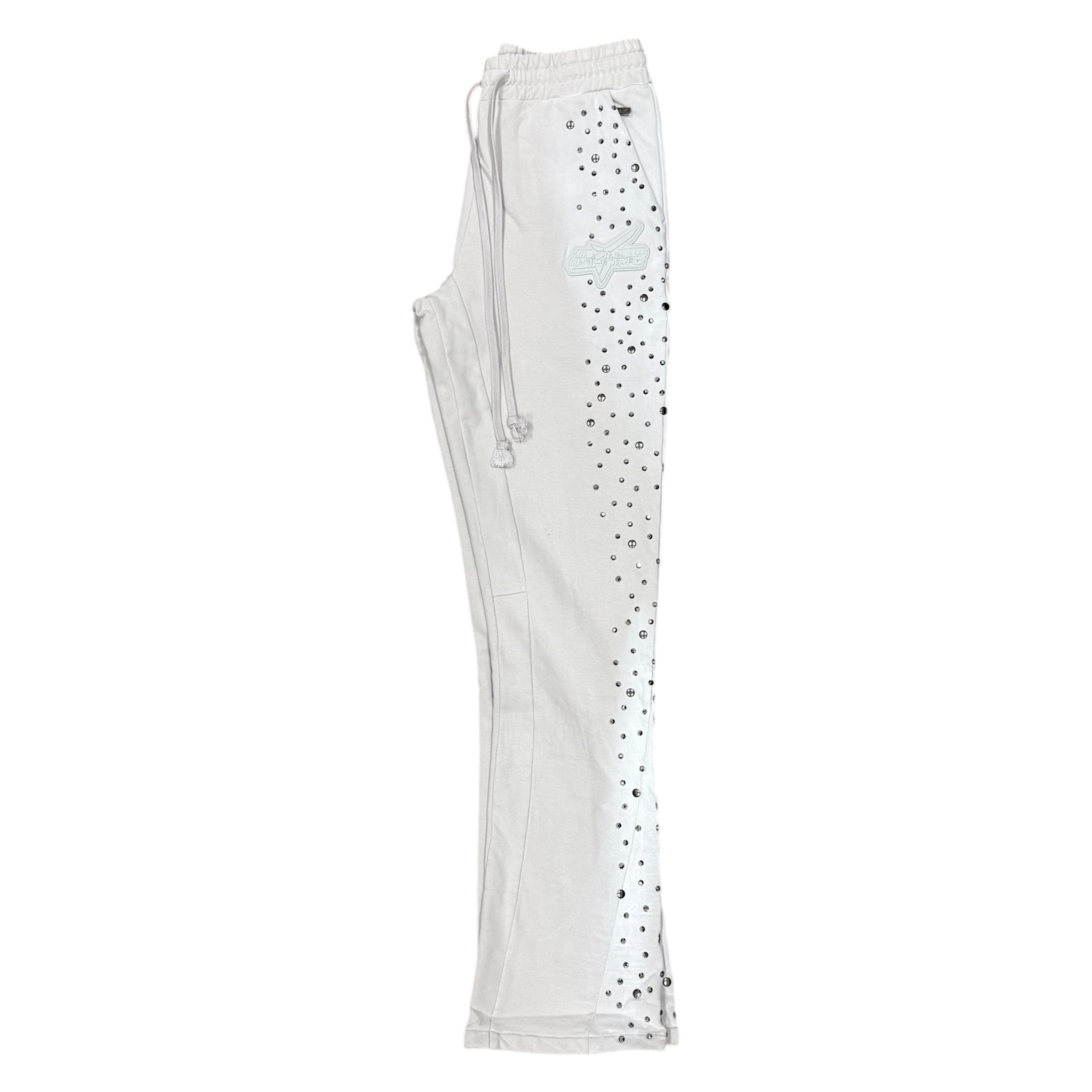 STONES STUDS JOGGERS- GREY