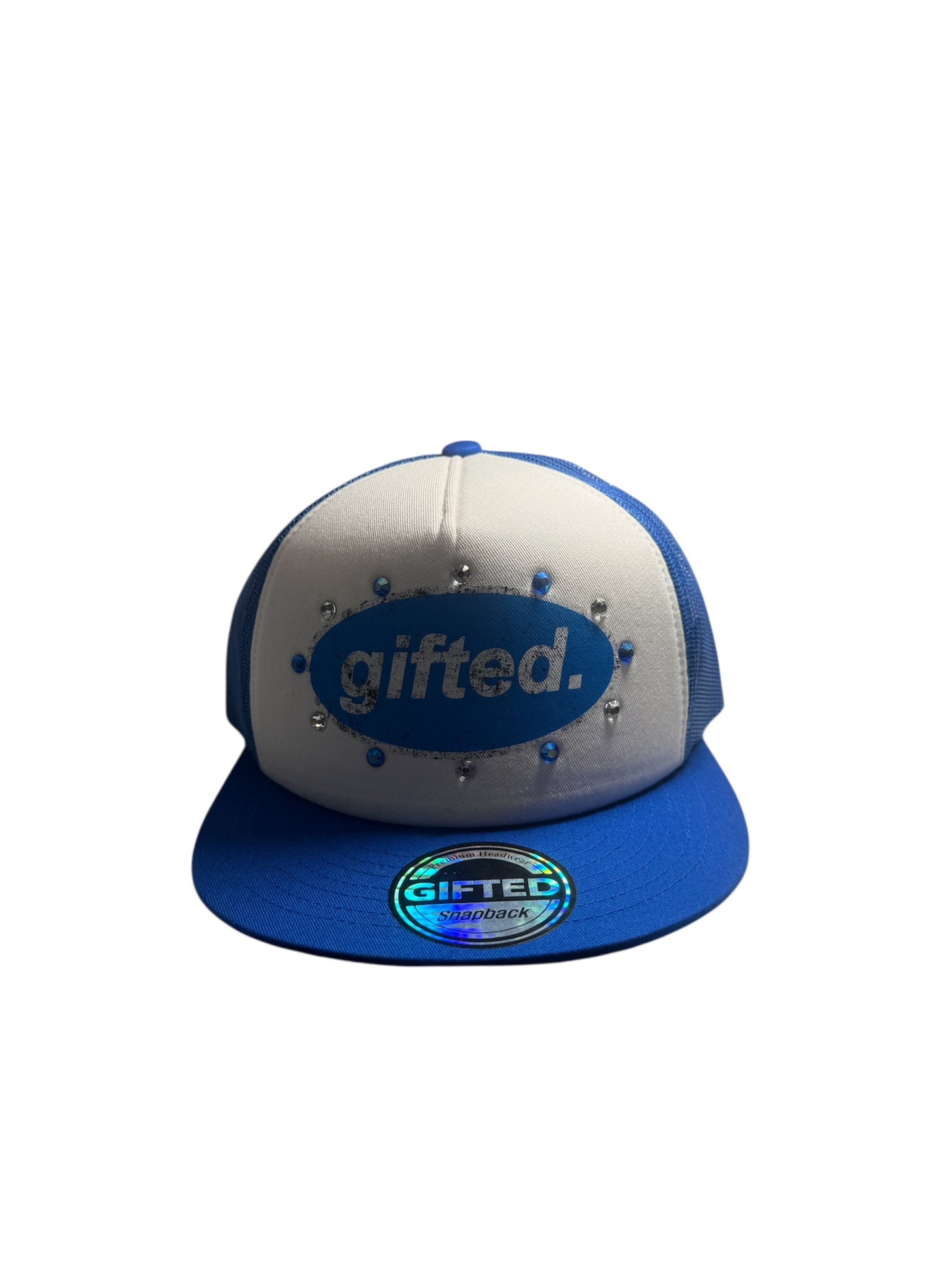 Gifted Hat 14 - BLU/WHT