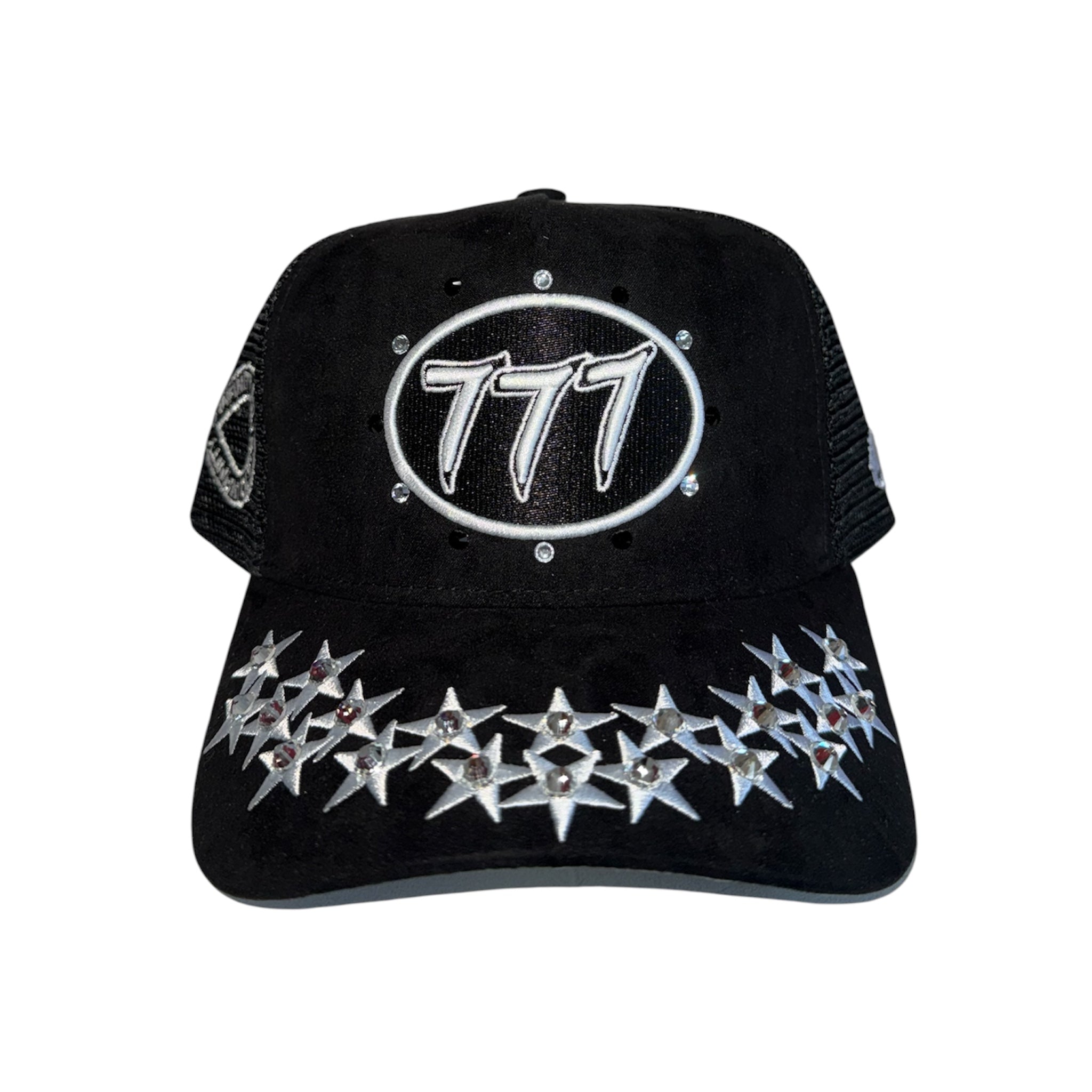 777 TRUCKER BLK WHT STARS