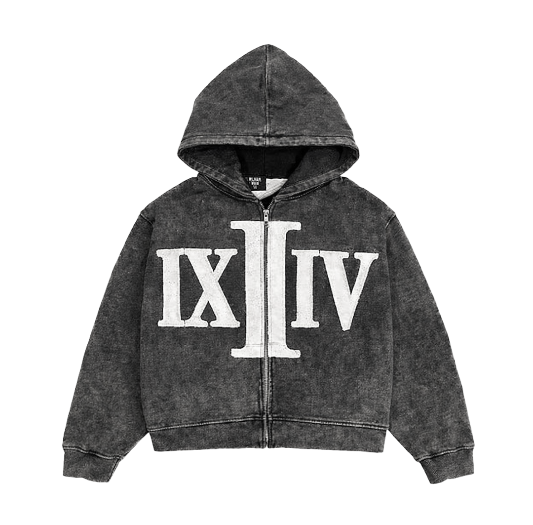 NUMERAL WASH ZIP UP