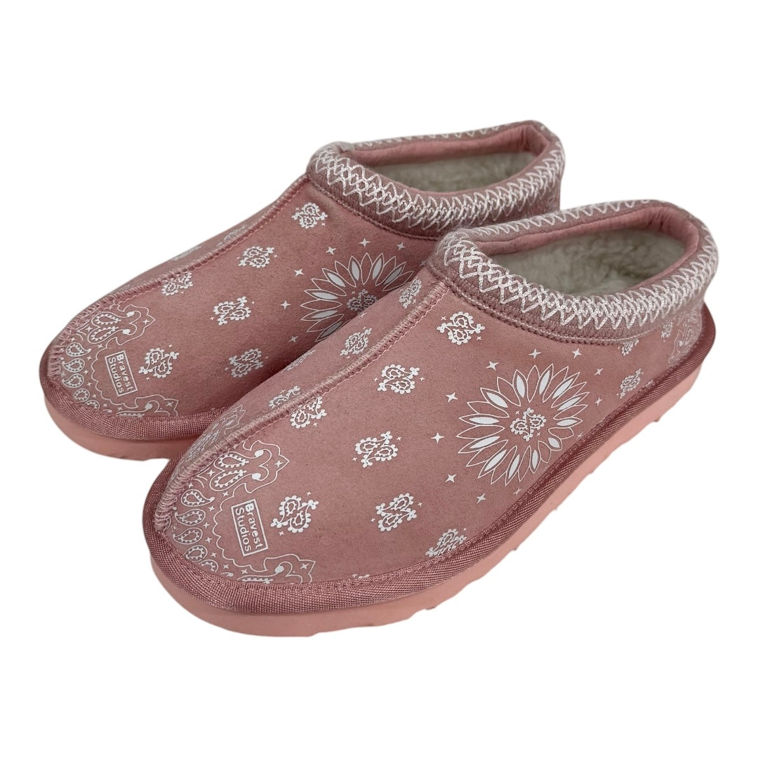PAISLEY SLIPPERS- PINK