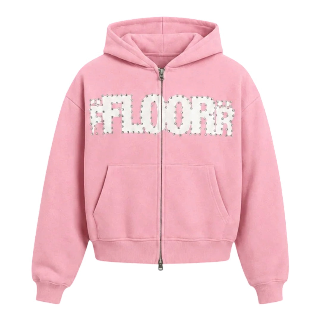 PINK UNIFORM ZIP UP