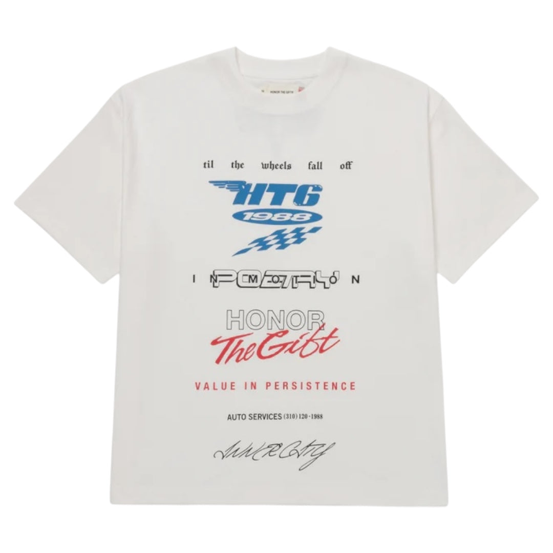 Persistence Race Tee - White