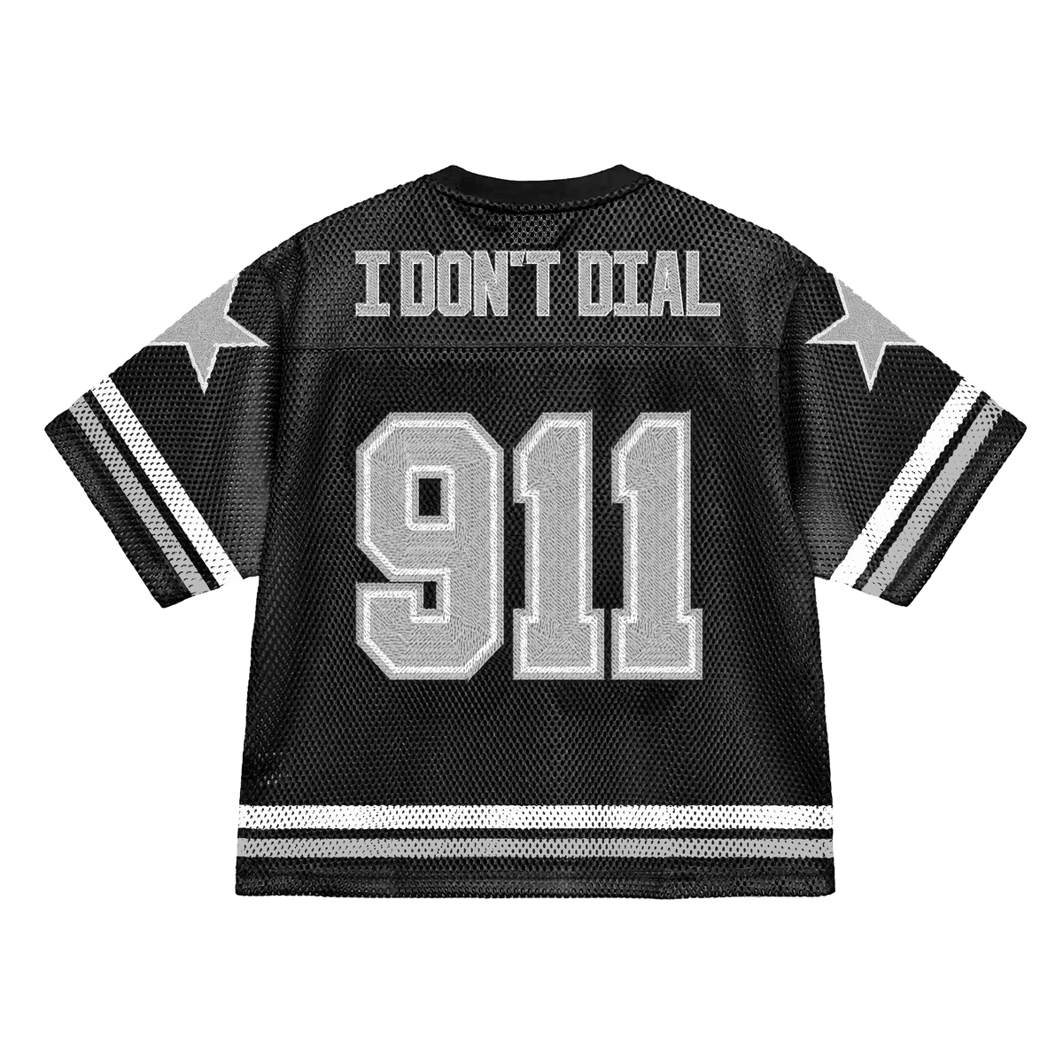 BLACK 911 FOOTBALL JERSEY