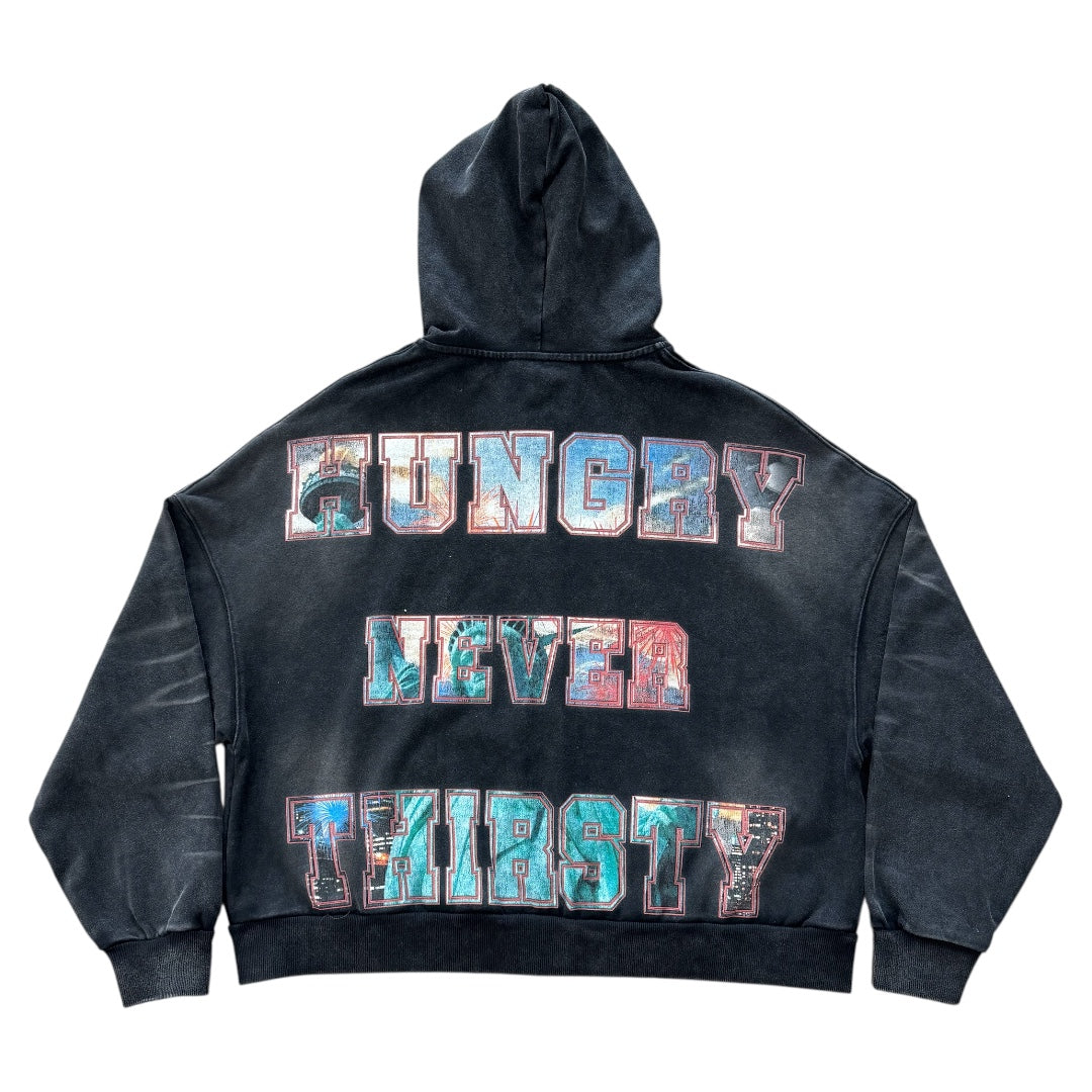 LITTNYC “LIBERTY ZIP UP” BLK