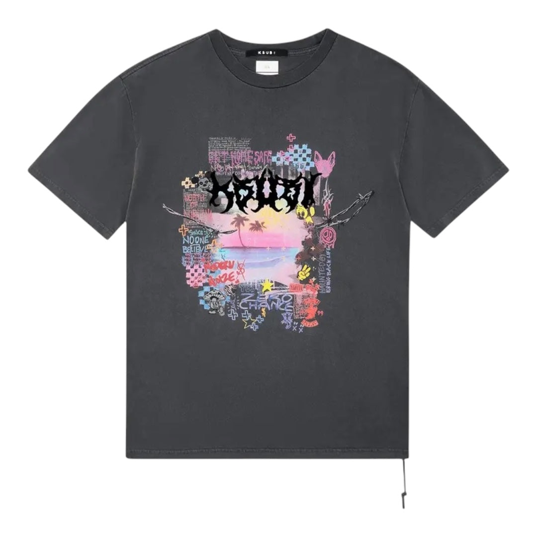 Vandals Biggie Tee- Faded Black