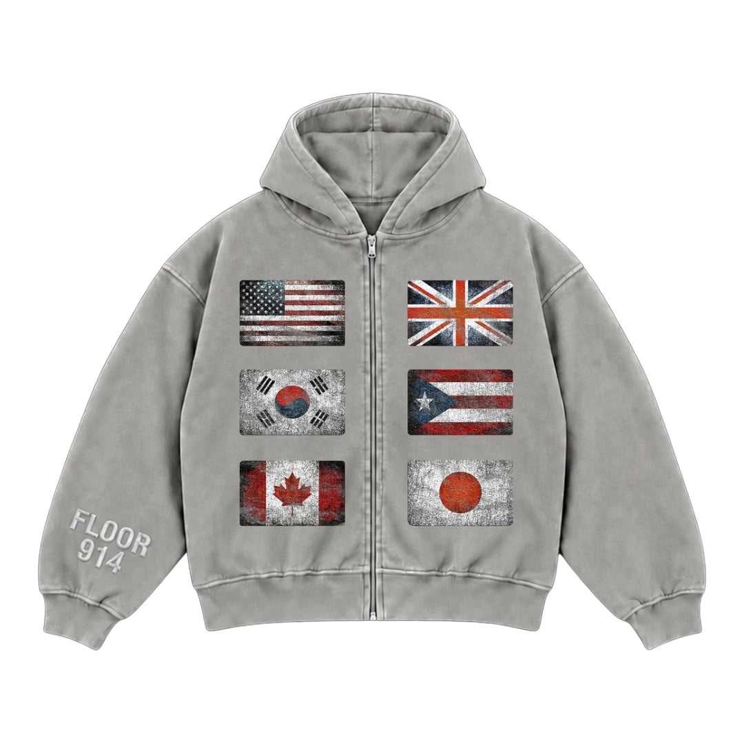 GREY FLAG FORCE ZIP UP