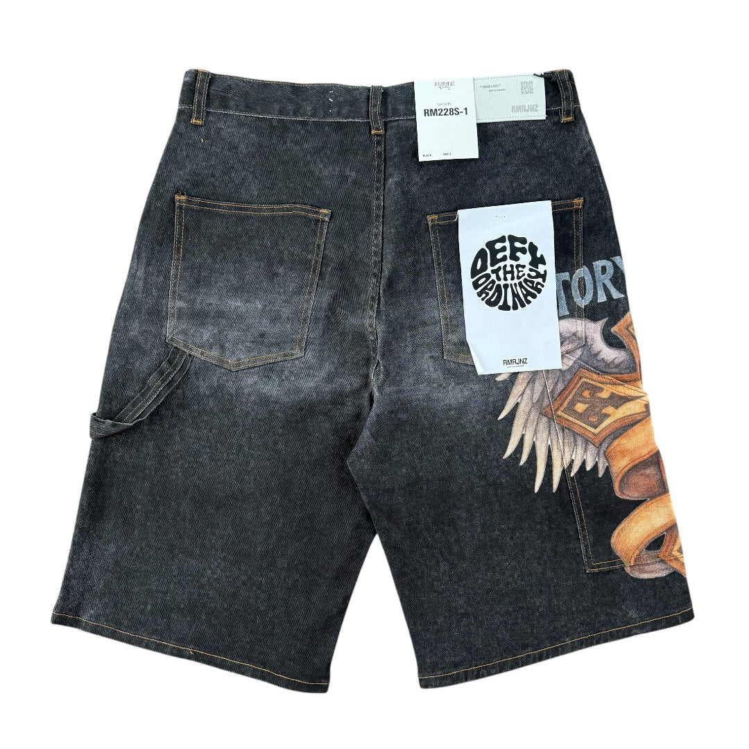 Victory Jorts- Vintage Black