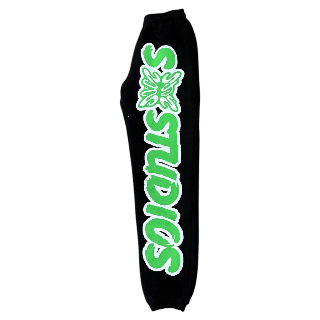 SB SWEATPANTS BLK/GREEN