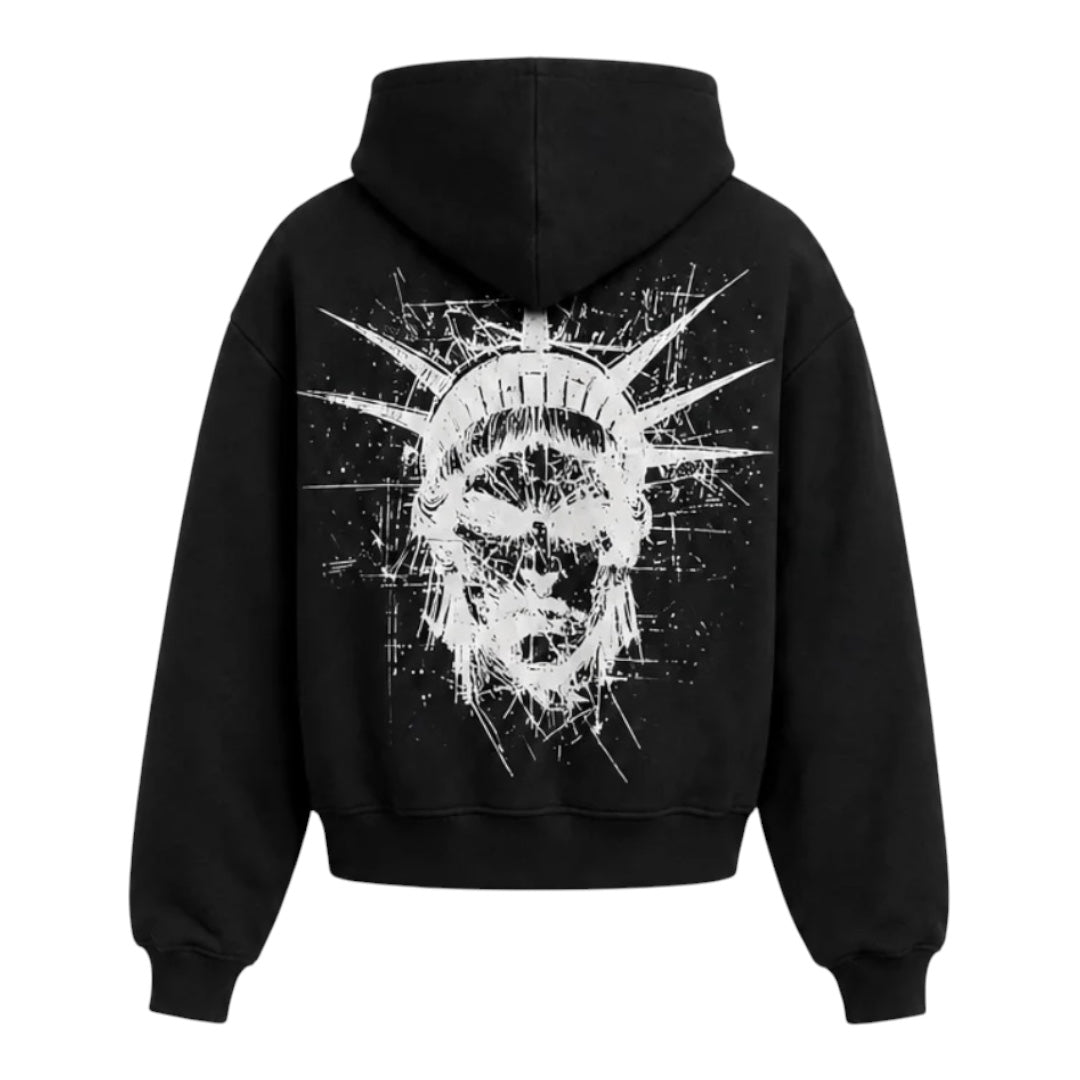 BLACK UNIFORM ZIP UP