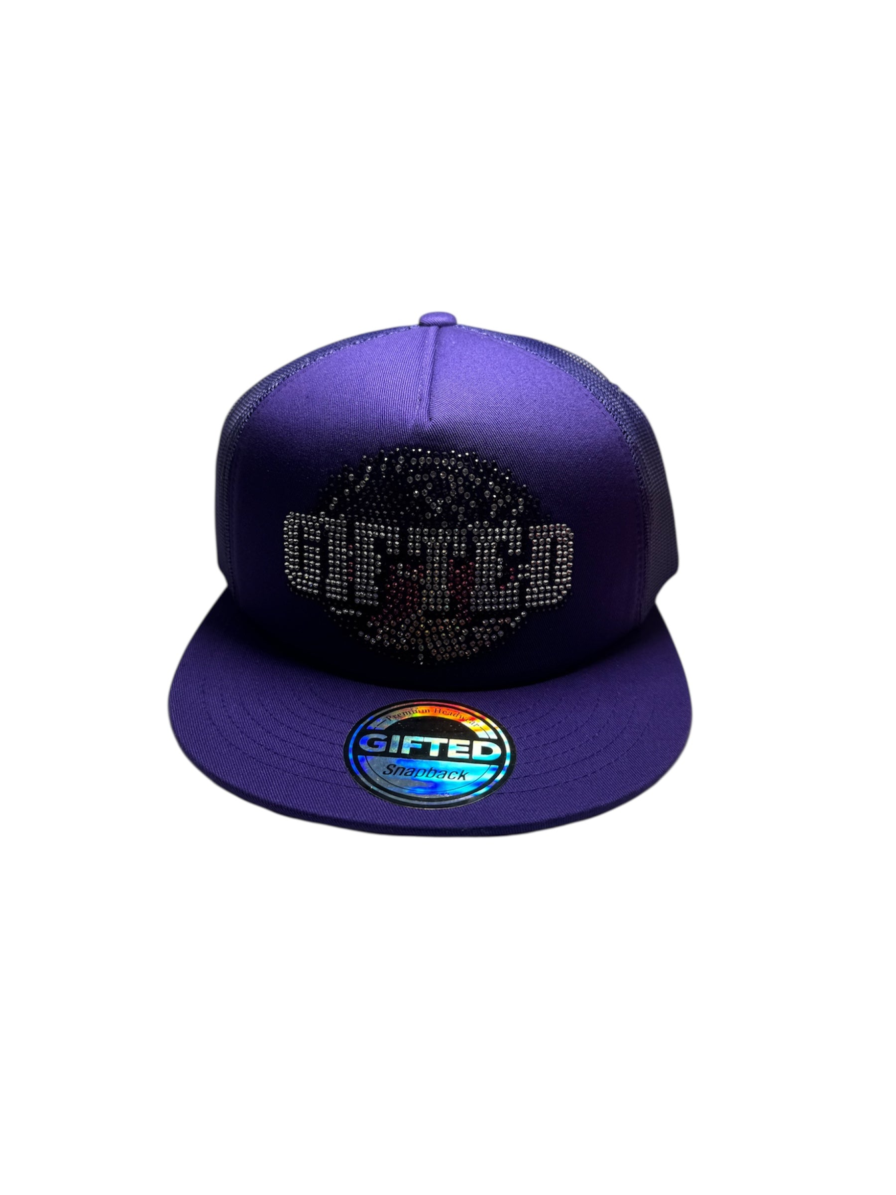 Gifted Hat 31 - PURP  RHINESTONES GLOBE