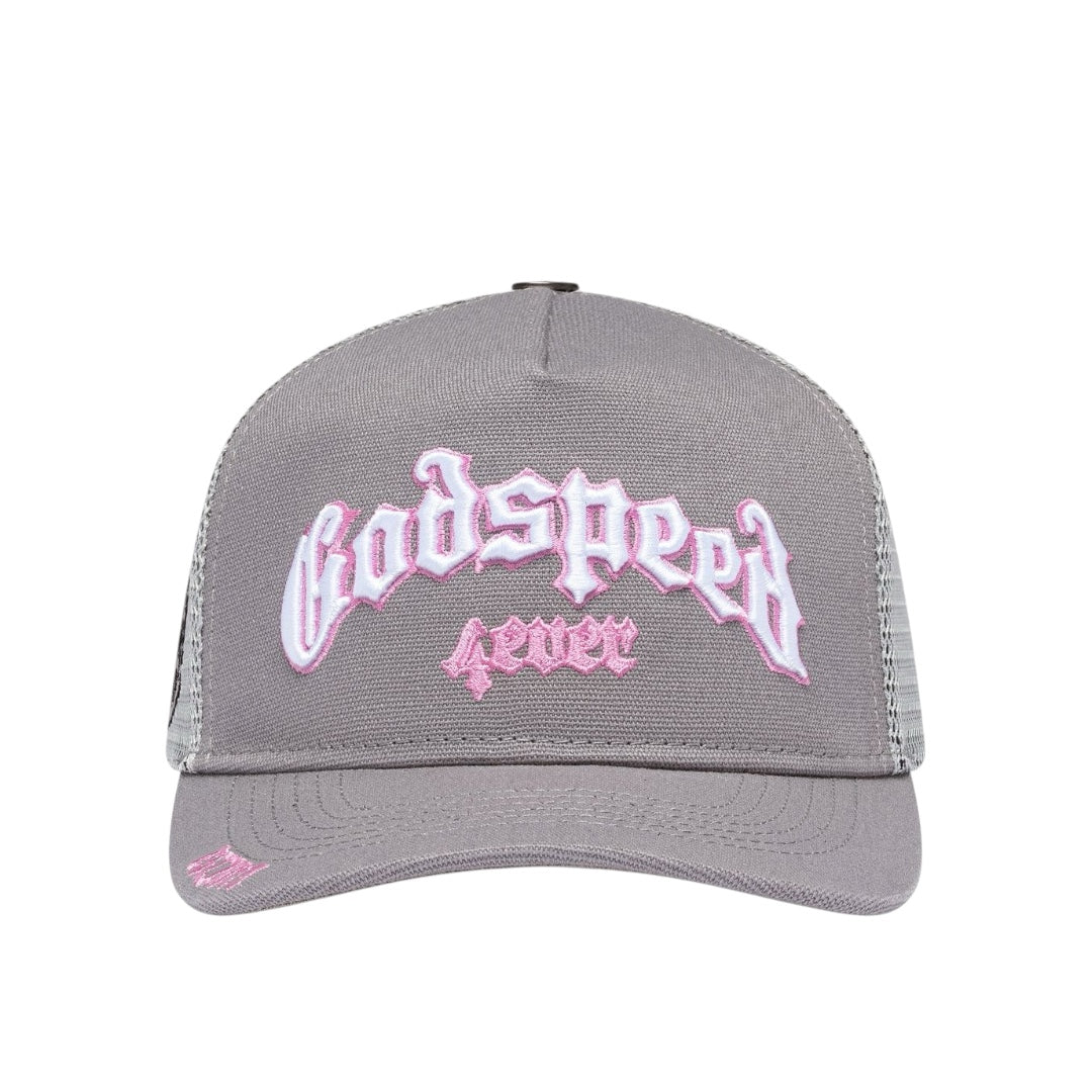 GS Forever Trucker Hat (Grey/Pink)
