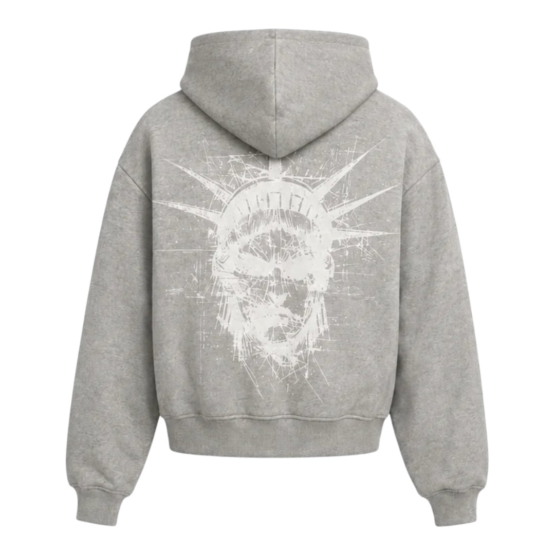 HEATHER GREY UNIFORM ZIP UP