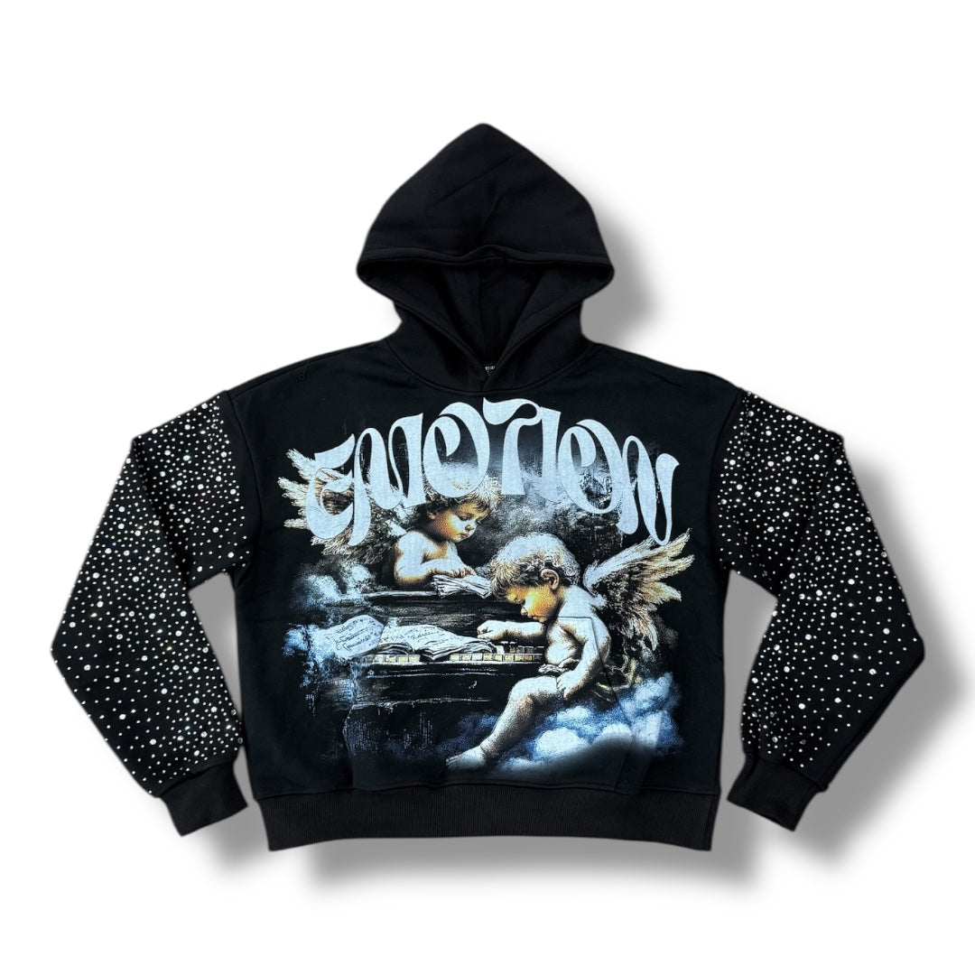 FALLEN SOLDIERS RHINESTONE HOODIE
