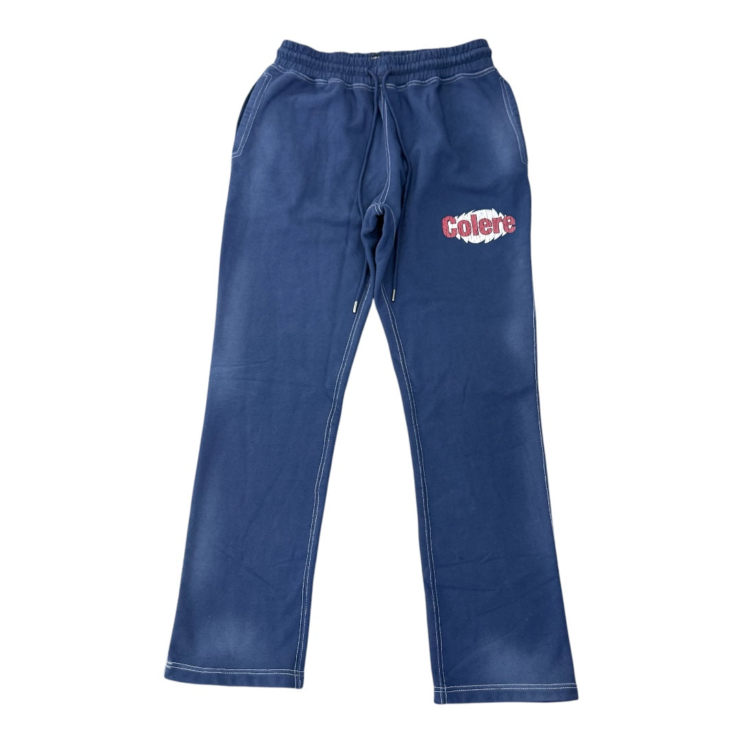 Chevron Sweatpants- Blue