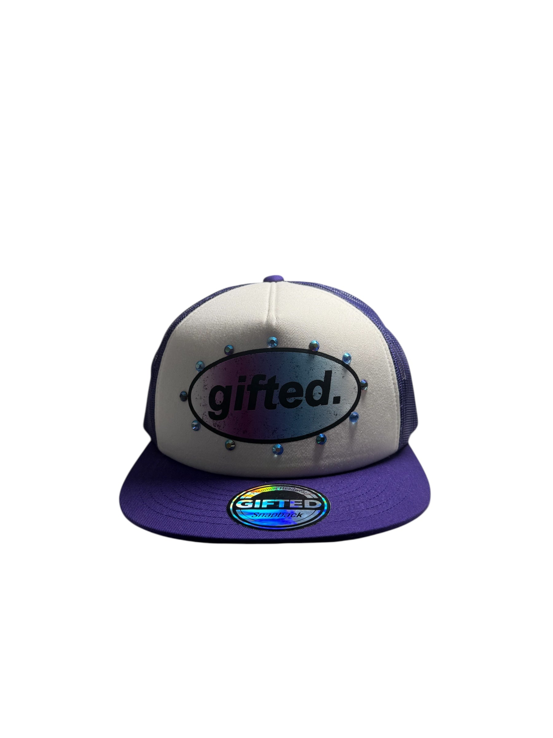 Gifted Hat 13 - PURP/WHT