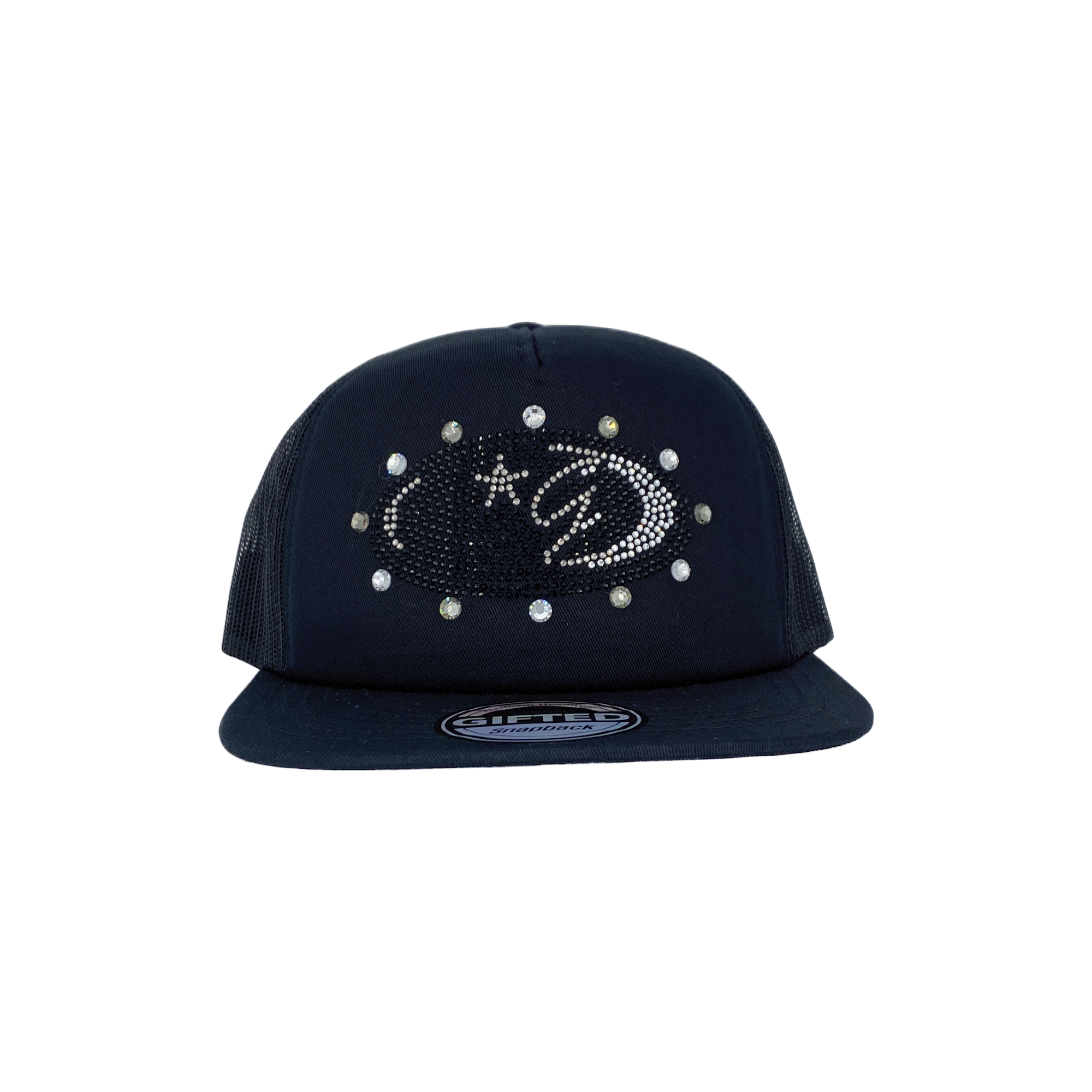 Gifted Hat 08 -BLK RHINESTONES