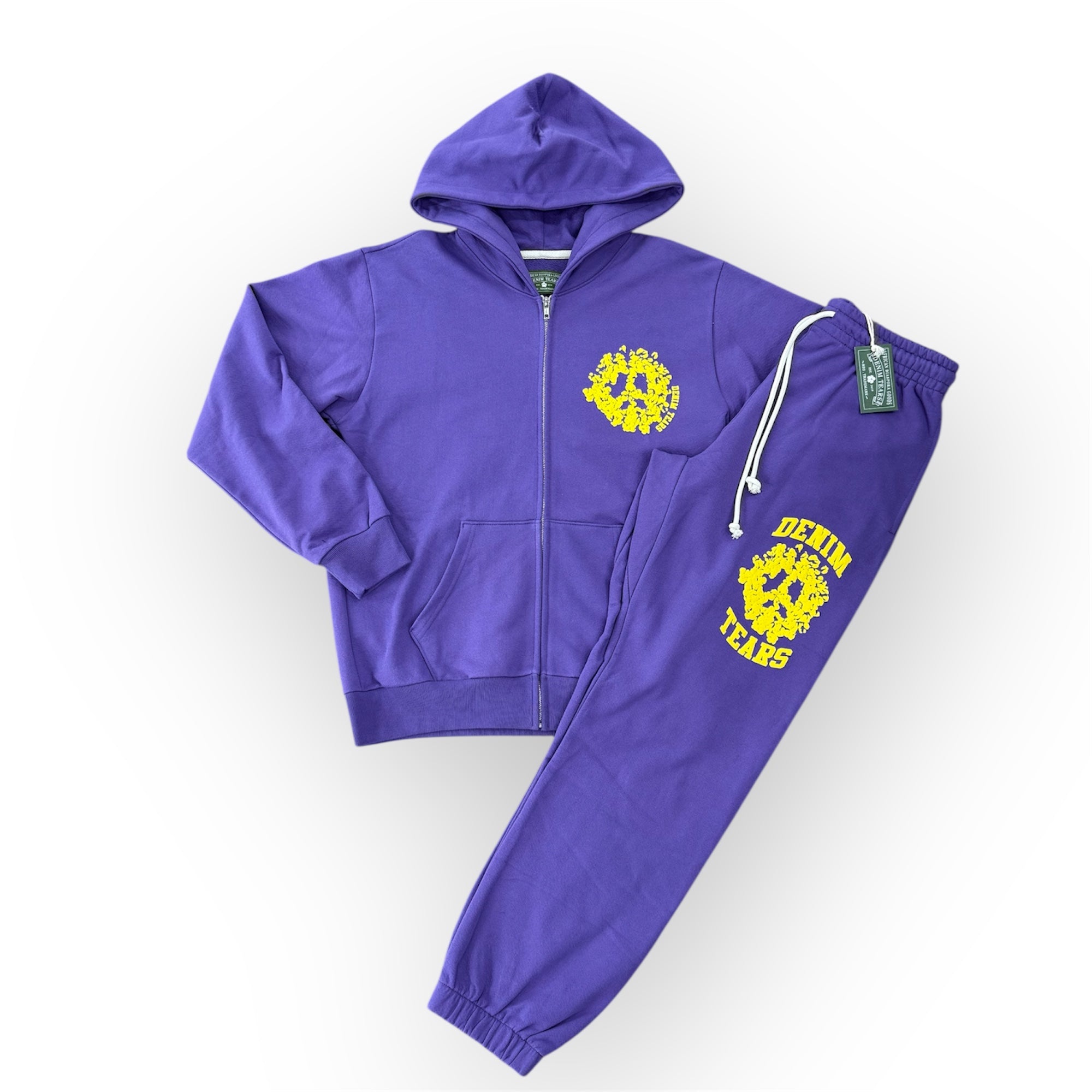 DENIM TEARS UNIVERSITY PURPLE ZIP SET