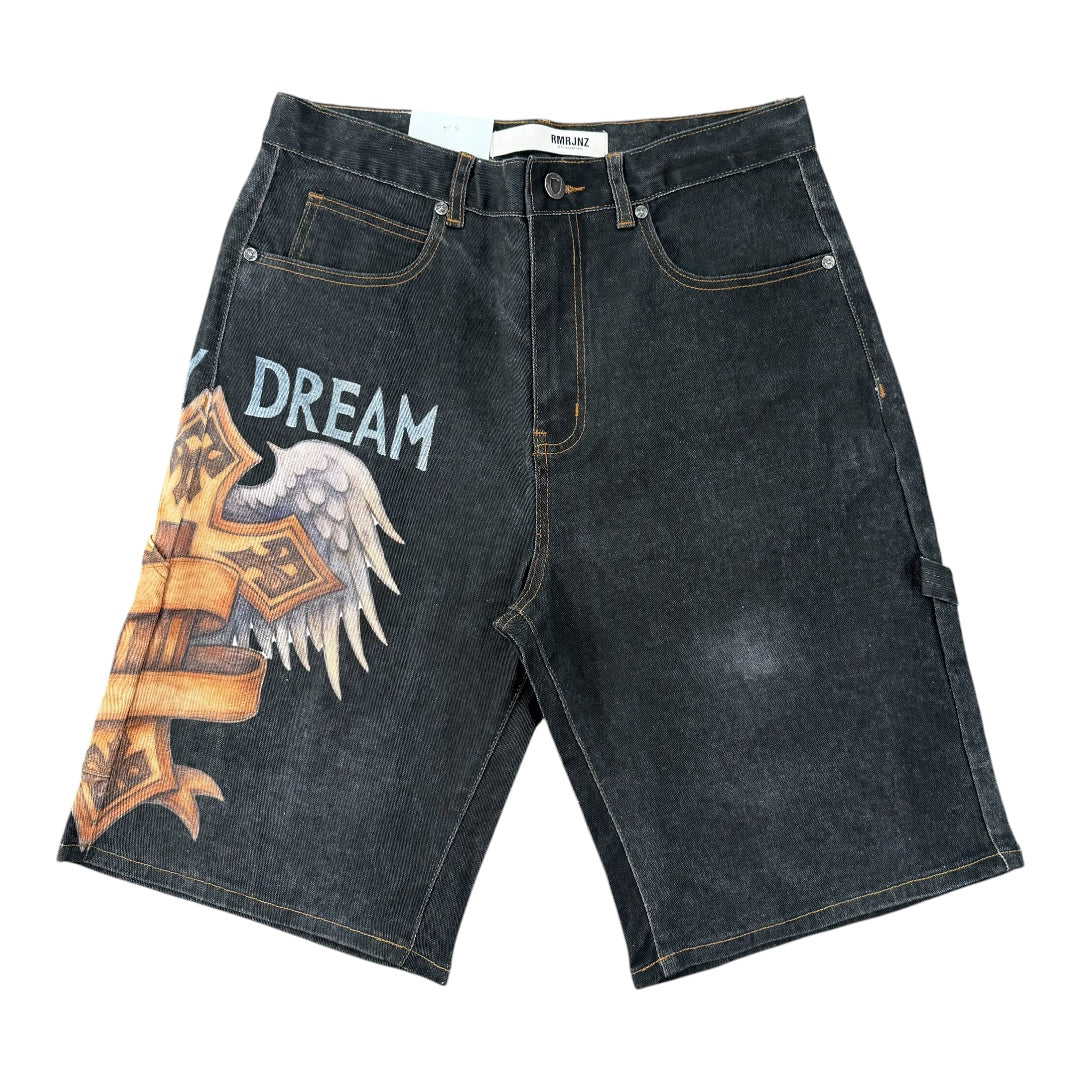 Victory Jorts- Vintage Black