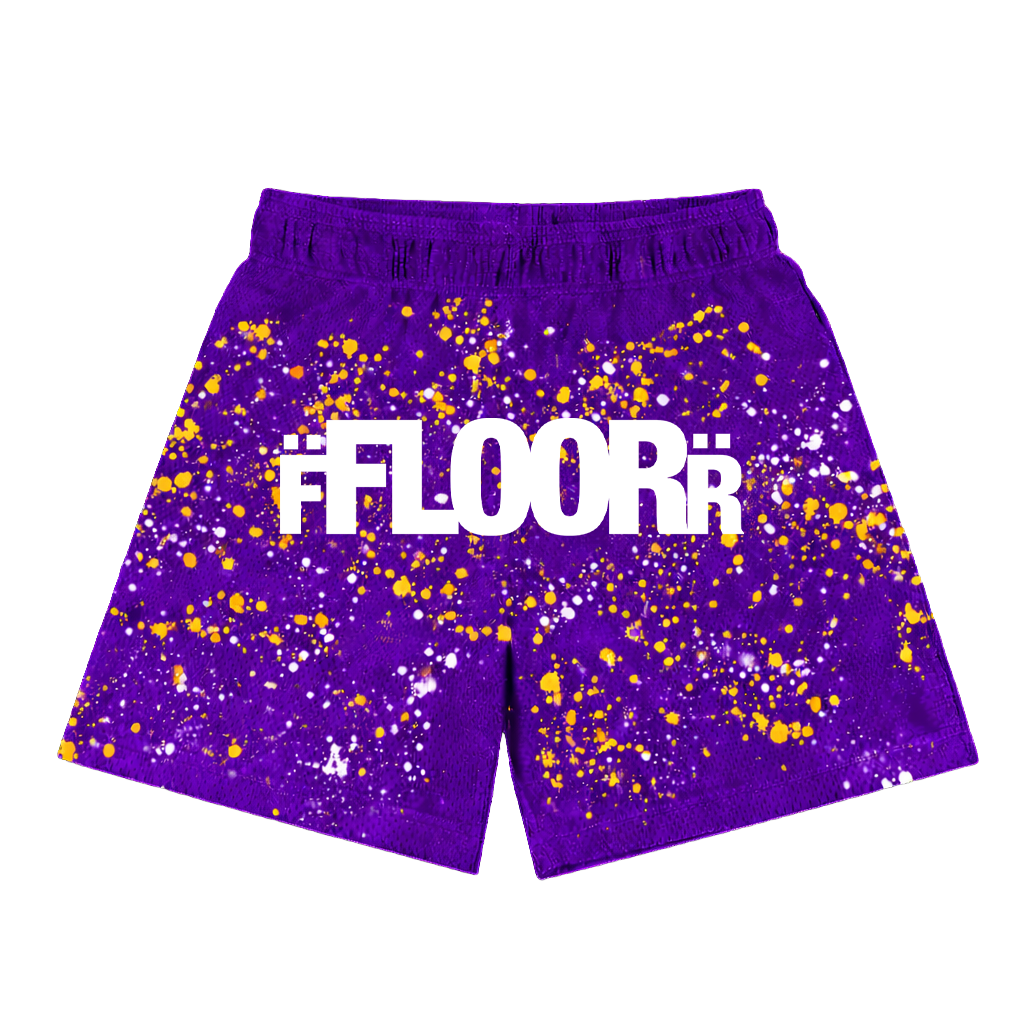 LAKERS V2 SPLATTER SHORTS
