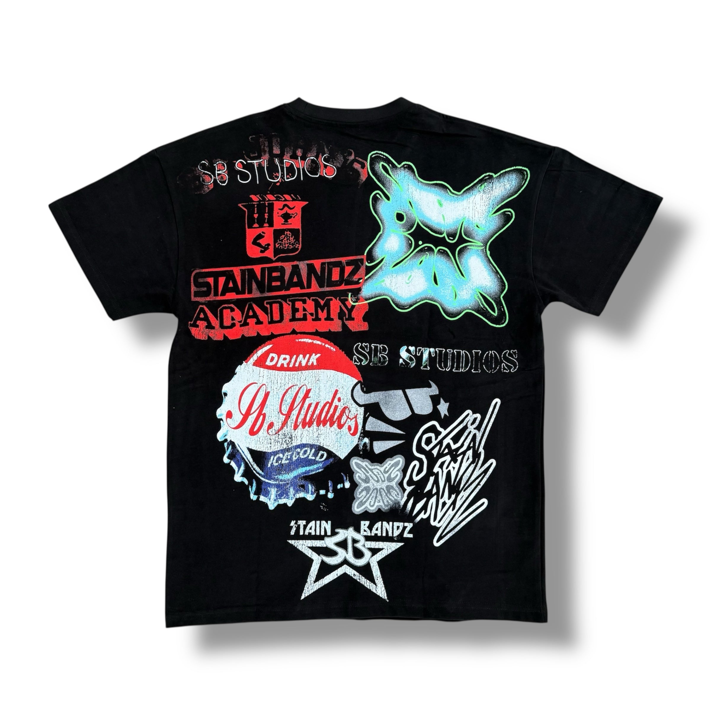 SB STAINBANDZ STARS SHIRT BLK