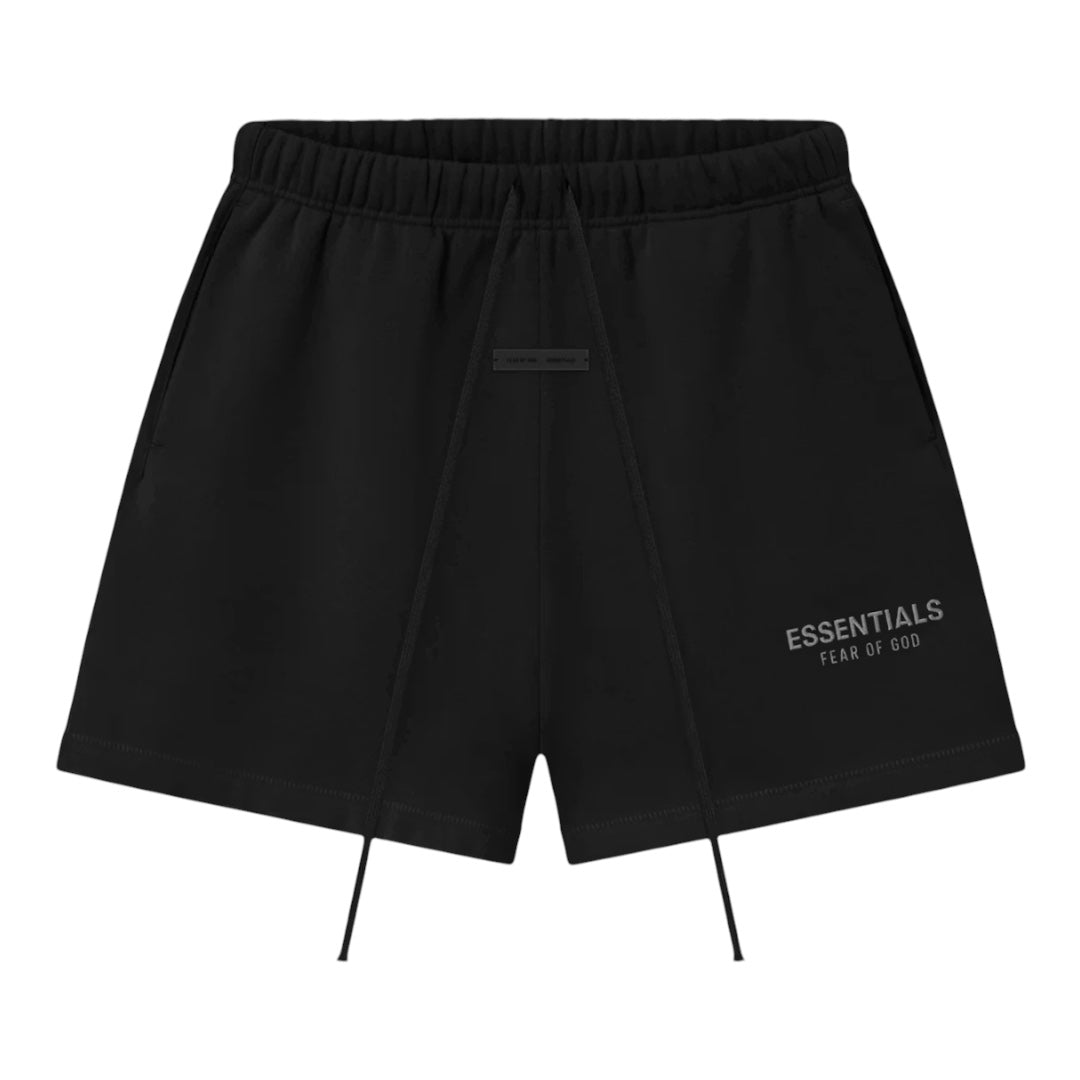 Fear of God Essentials Classic Fleece Sweatshort Metallic Jet Black