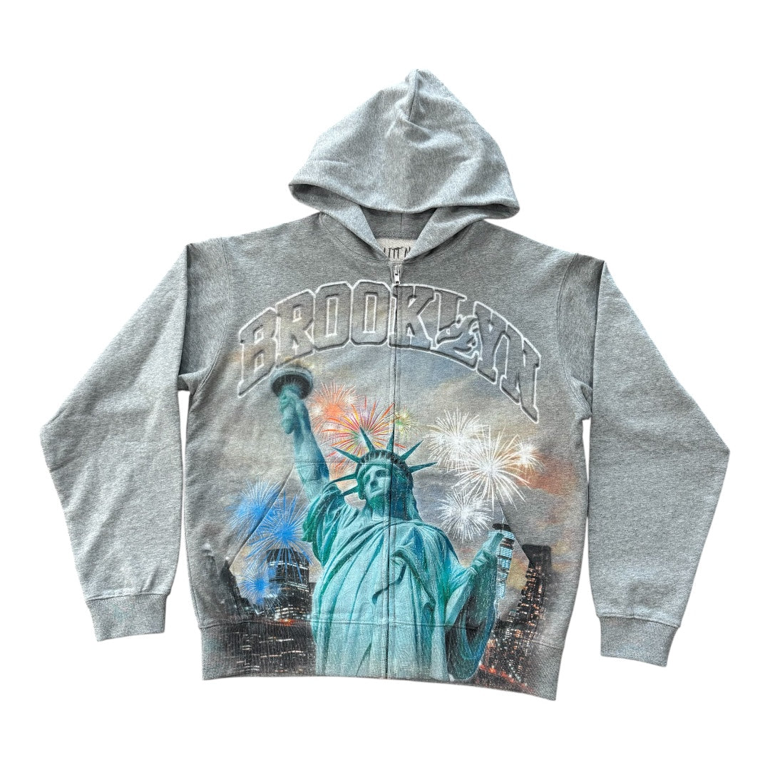 LITTNYC “LIBERTY ZIP UP V2” GRY