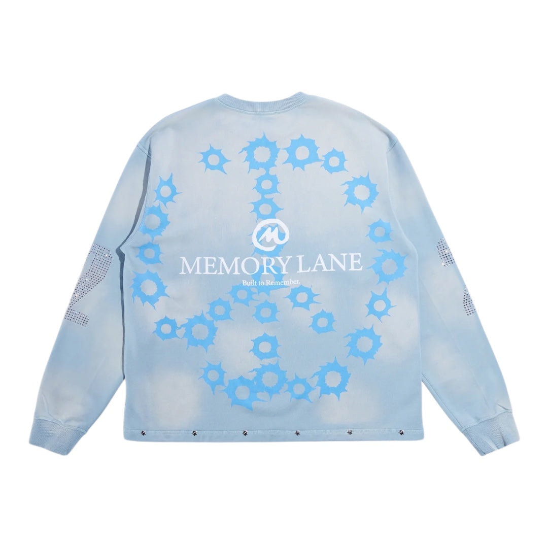 Bond St Crewneck- Faded Blue