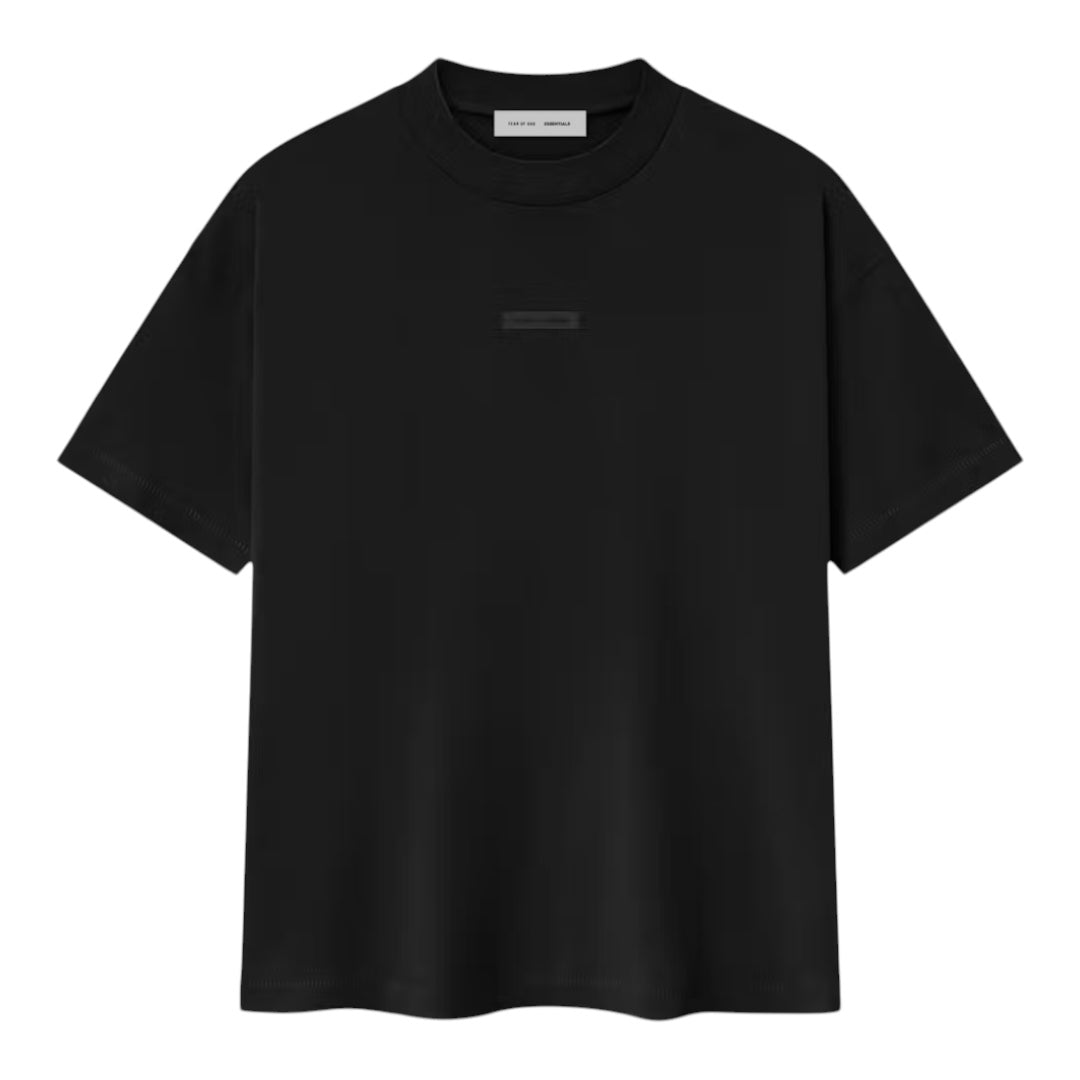 Fear of God Essentials Classic Tee Jet Black Metallic