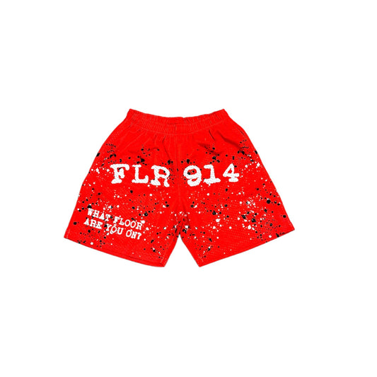 FLR914 SHORTS - RED