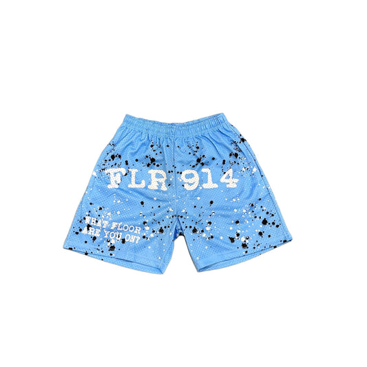 FLR914 SHORTS - BABY BLUE