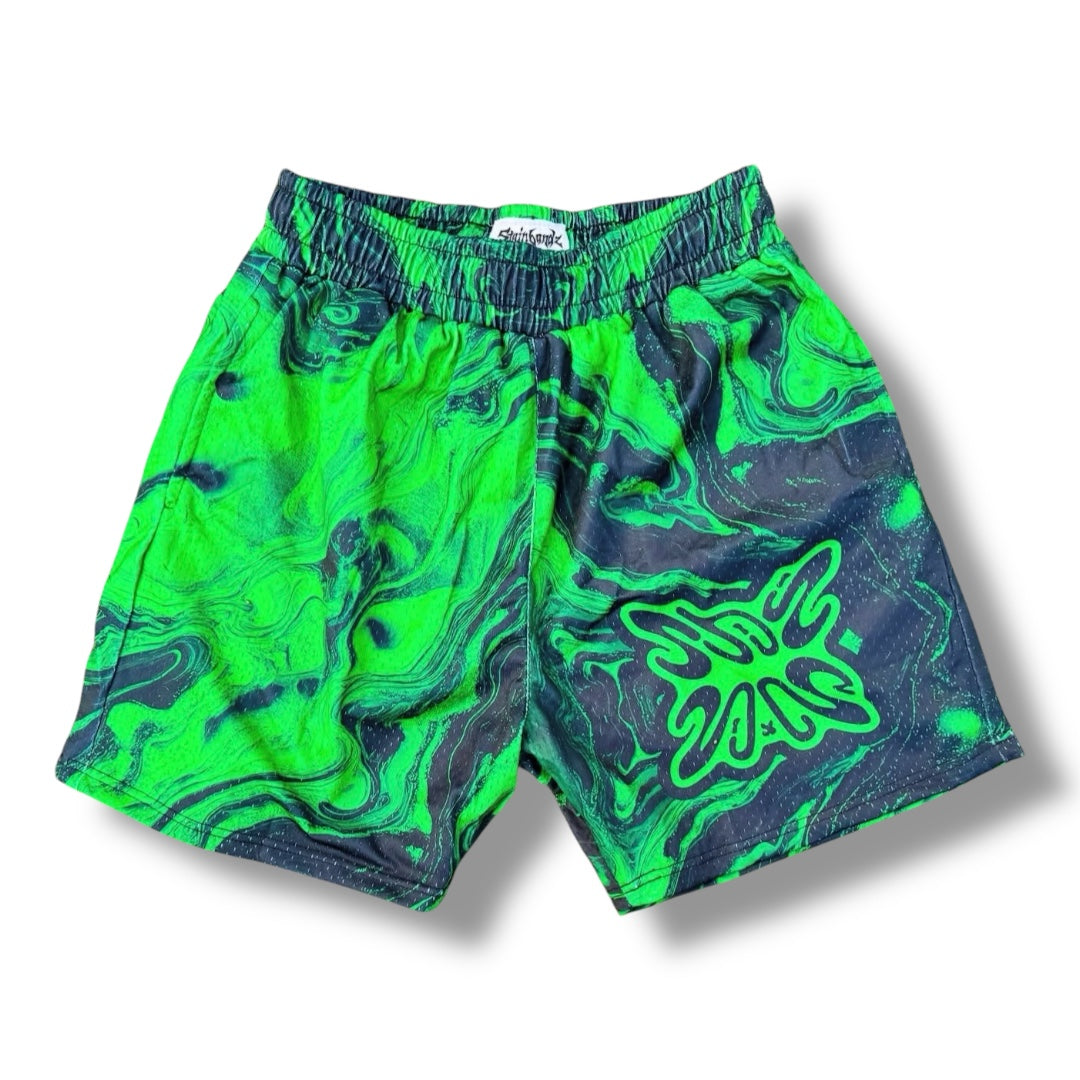 SB SHORTS V4 GREEN/BLACK