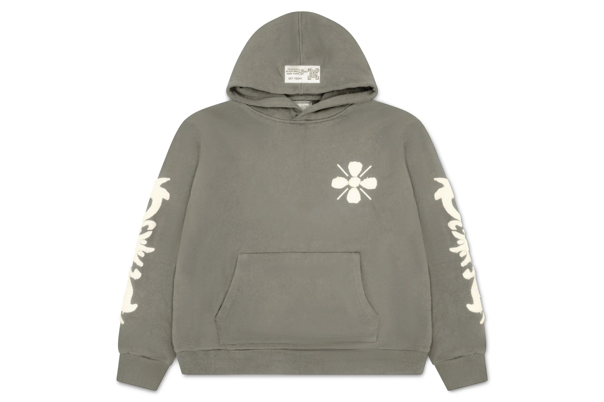 SUN FLAME HOODIE- GREY