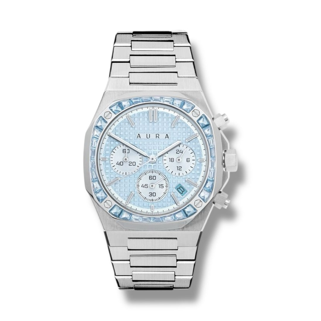 Chronograph 001: Steel/Azure